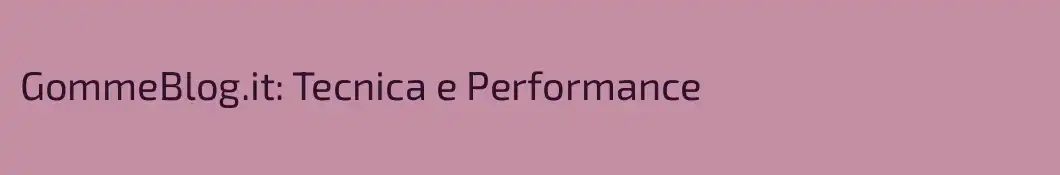 GommeBlog.it: Tecnica e Performance